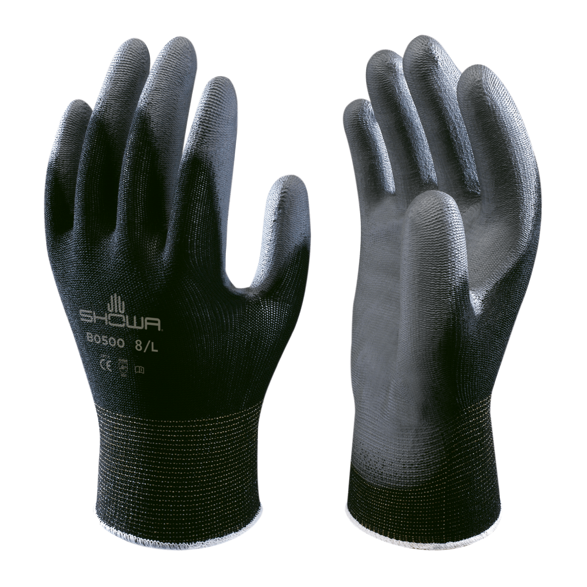 B0500 PU Coated Palm Grip Safety Work Gloves