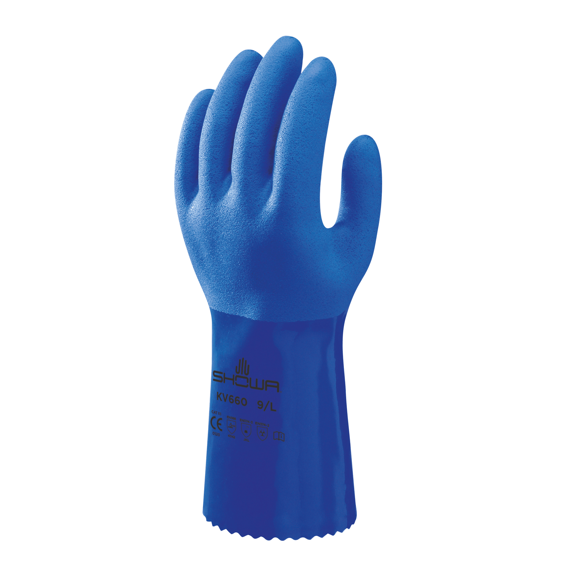 KV660 Triple Dipped PVC Safety Gauntlet Gloves