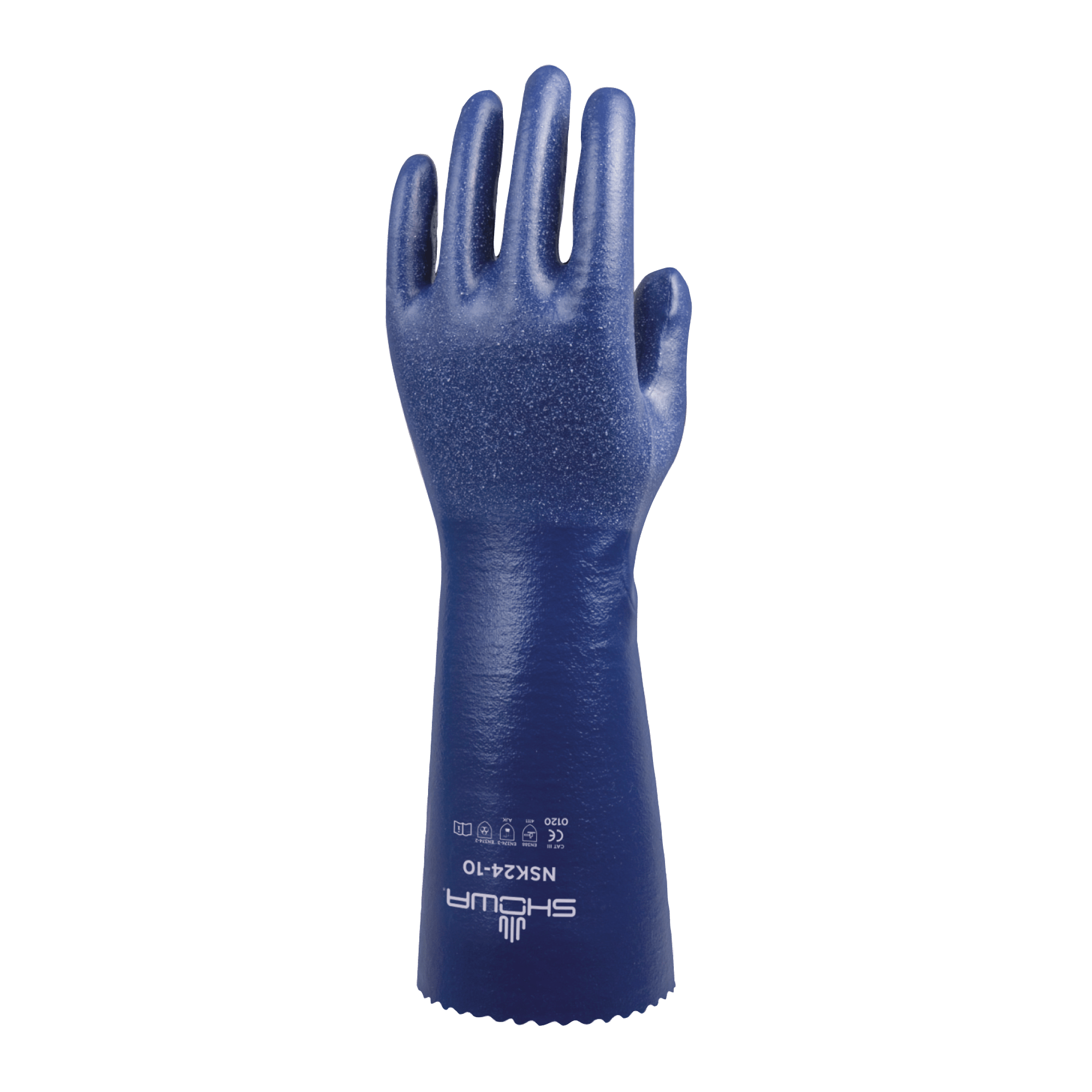 NSK24 Secure Grip Chemical Resistant Gauntlet Safety Gloves