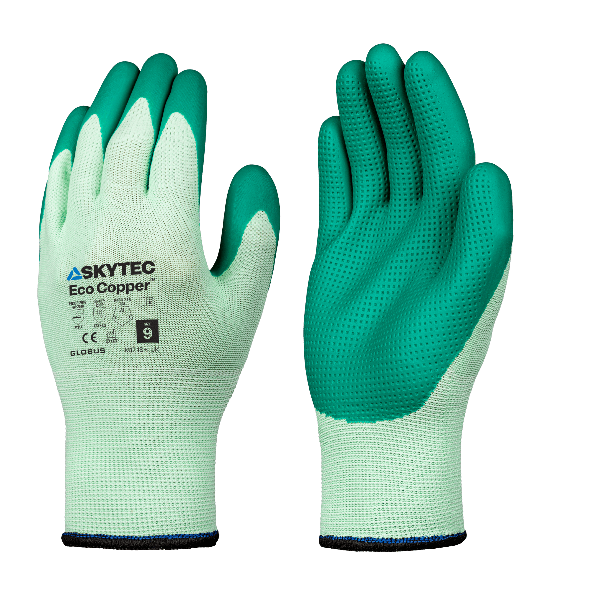 Eco Recycled Latex Coated Wet & Dry Grip Work Gloves