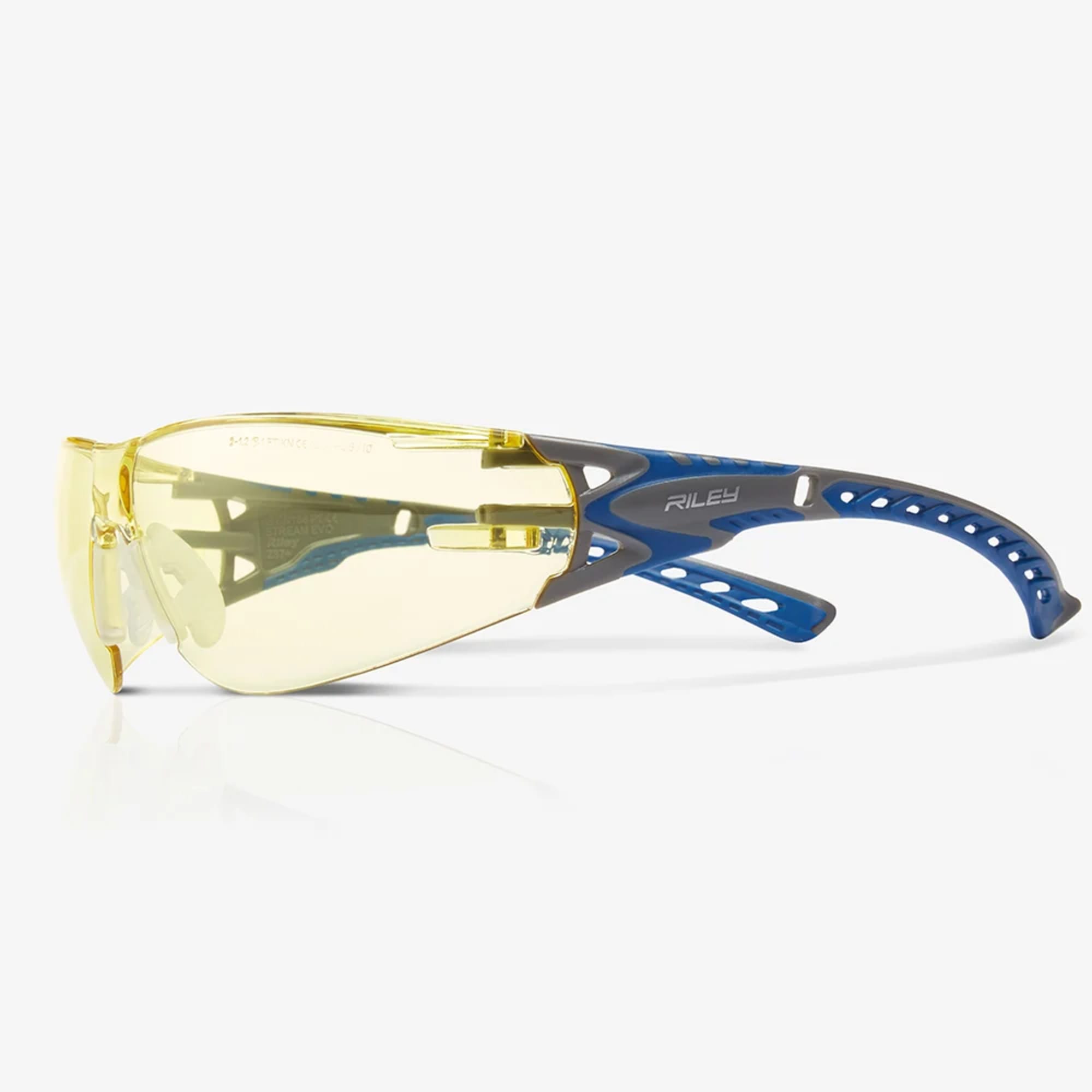 Stream Evo Eco Anti Fog Light Blocking Safety Glasses Yellow Tint Lens