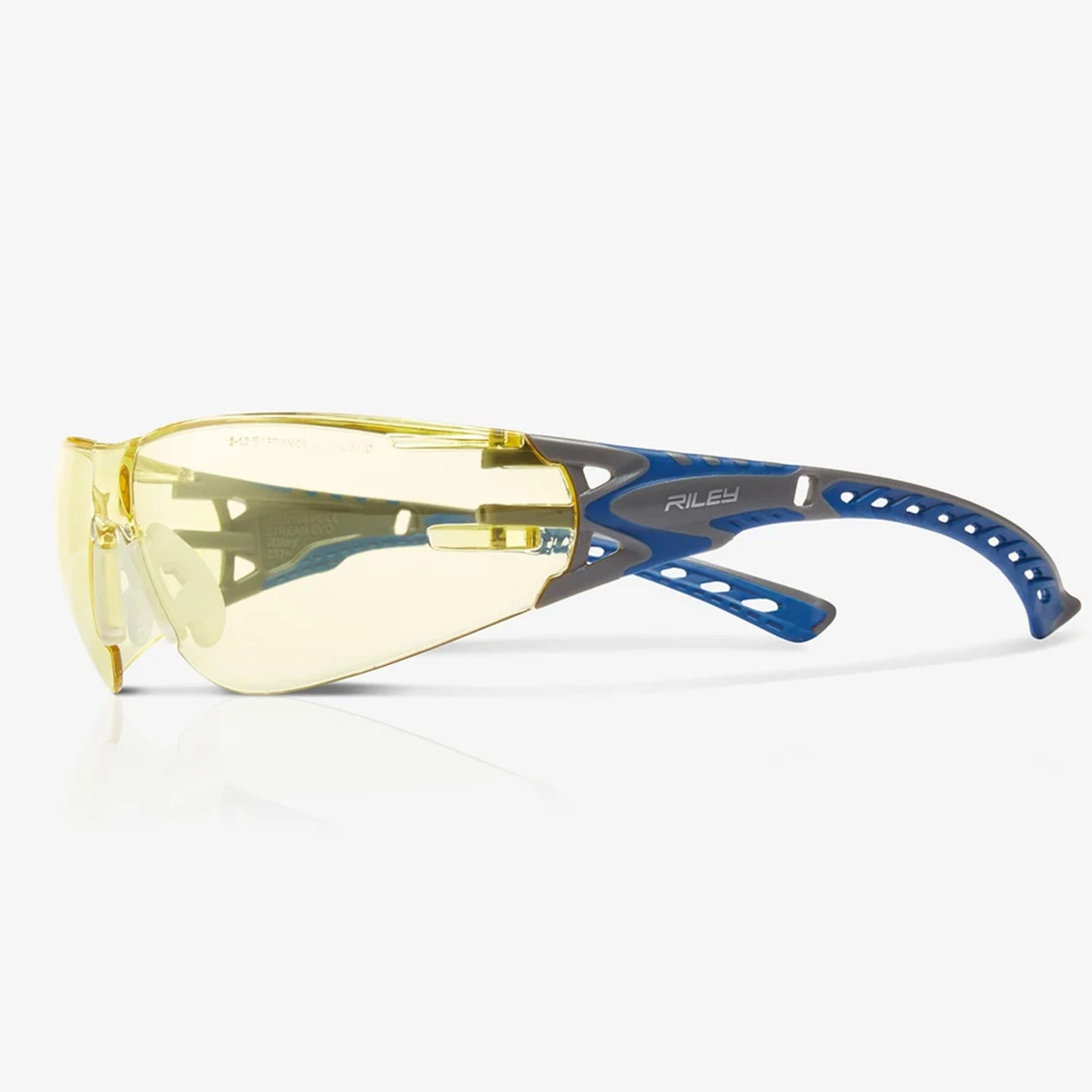 RILEY Stream Evo Eco Anti Fog  Blue Light Blocking  Safety Glasses with Yellow Tint Lens - Mstore