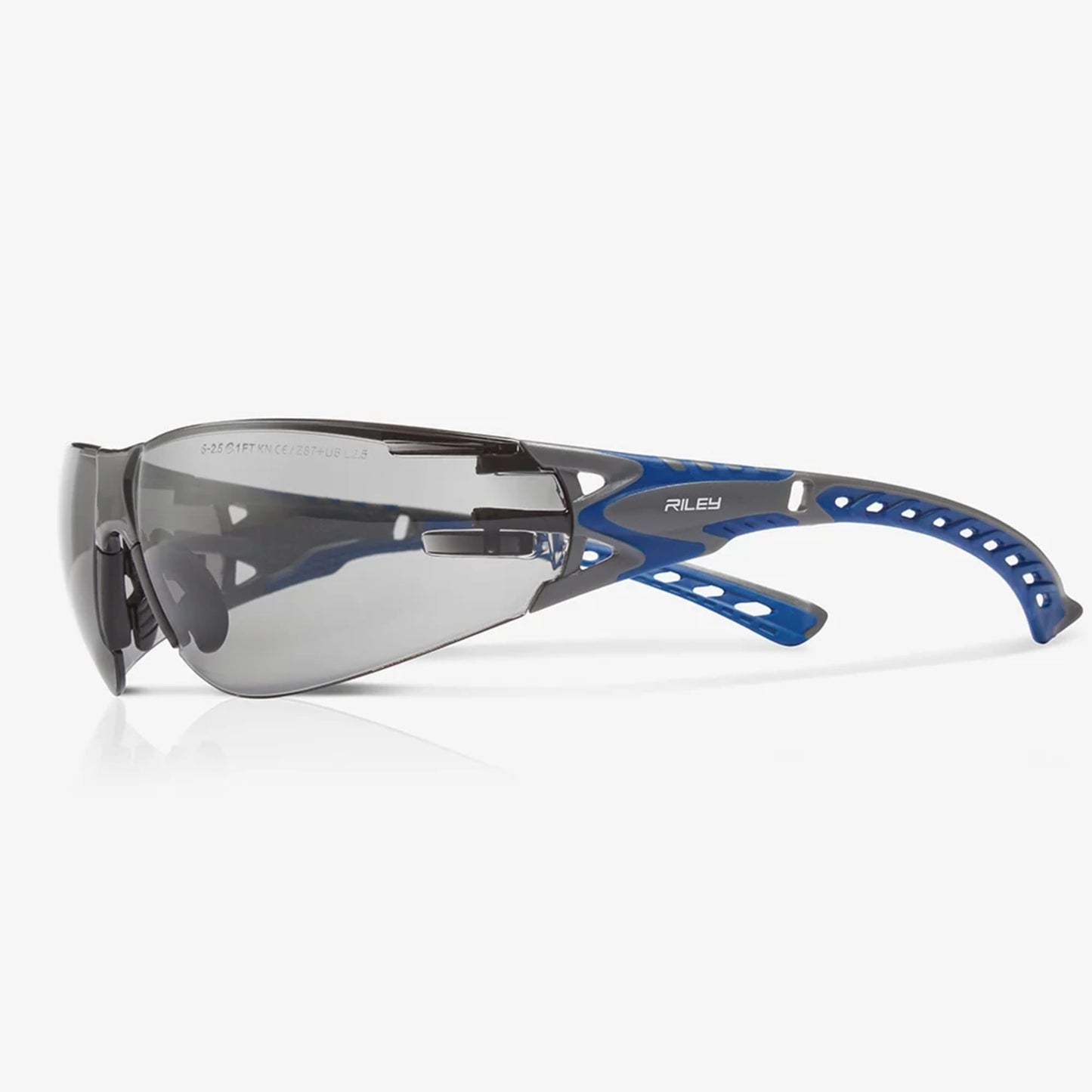 RILEY Stream Evo Eco Small Anti Fog Safety Glasses with Grey Tint Lens - Mstore
