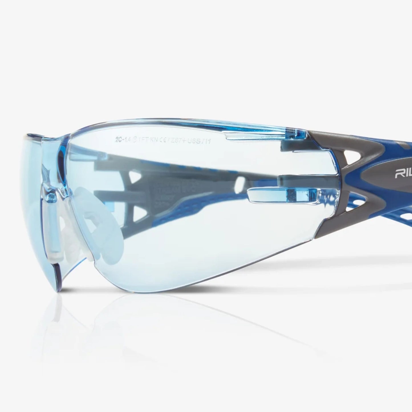 RILEY Stream Evo Eco Anti Fog  Wrap Around Safety Glasses with Blue Tint Lens - Mstore