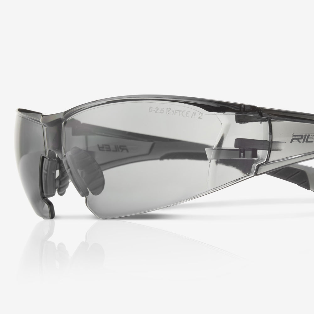 
                  
                    RILEY Kosma Grey Lens Wrap Around Metal Free Safety Glasses with Neck Cord - Mstore
                  
                