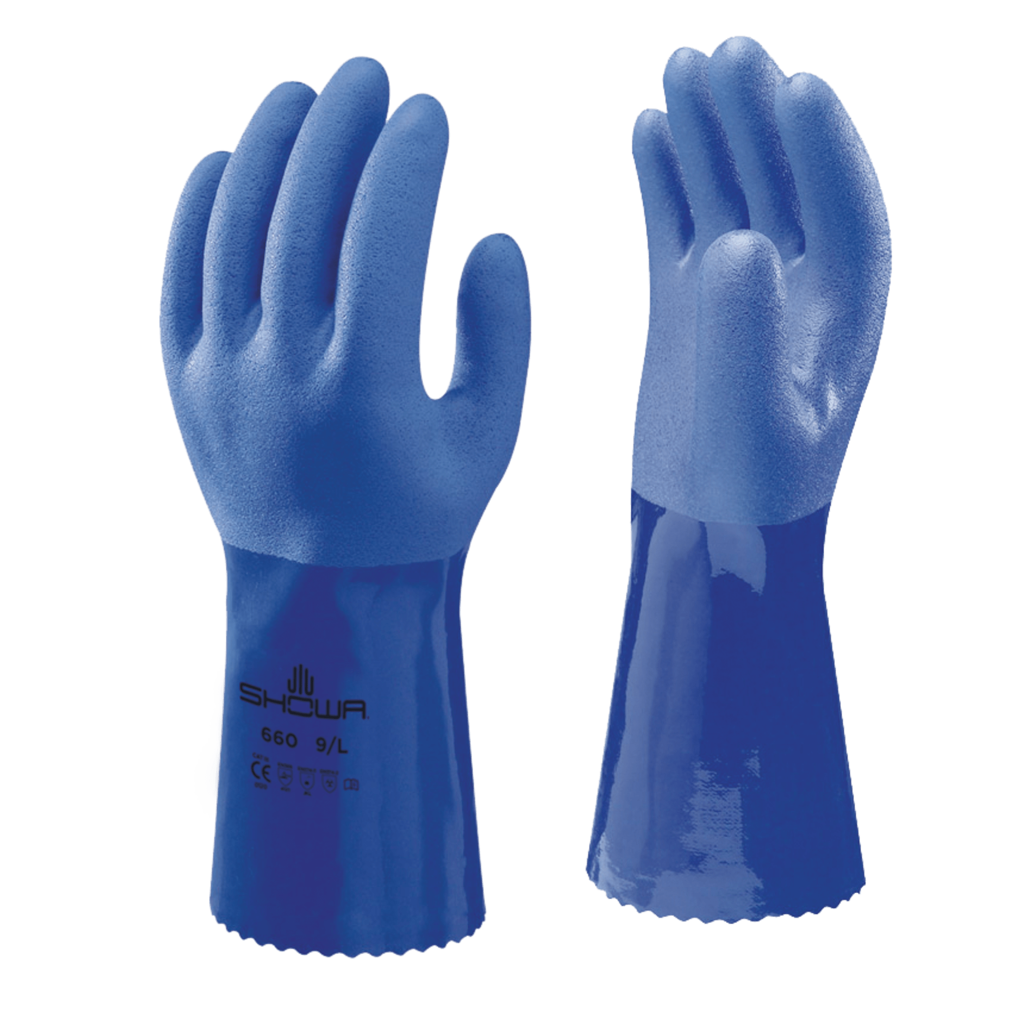 660 PVC Gauntlet Safety Gloves