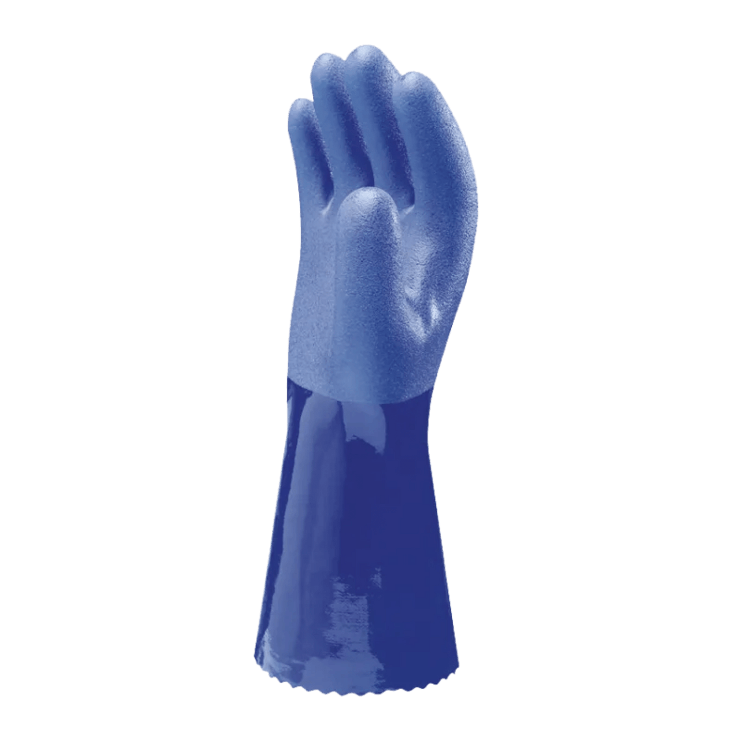 SHOWA 660 PVC Blue Gauntlet Safety Gloves - Mstore