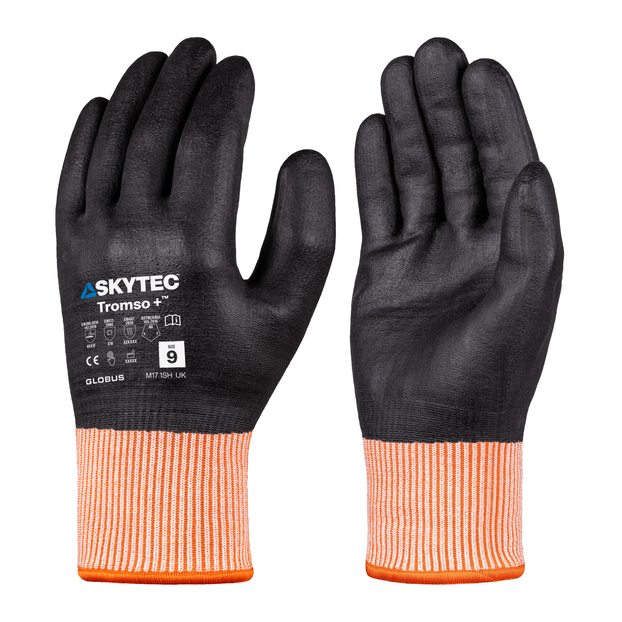Tromso + Thermal Insulated Touchscreen Work Gloves Cut Protection