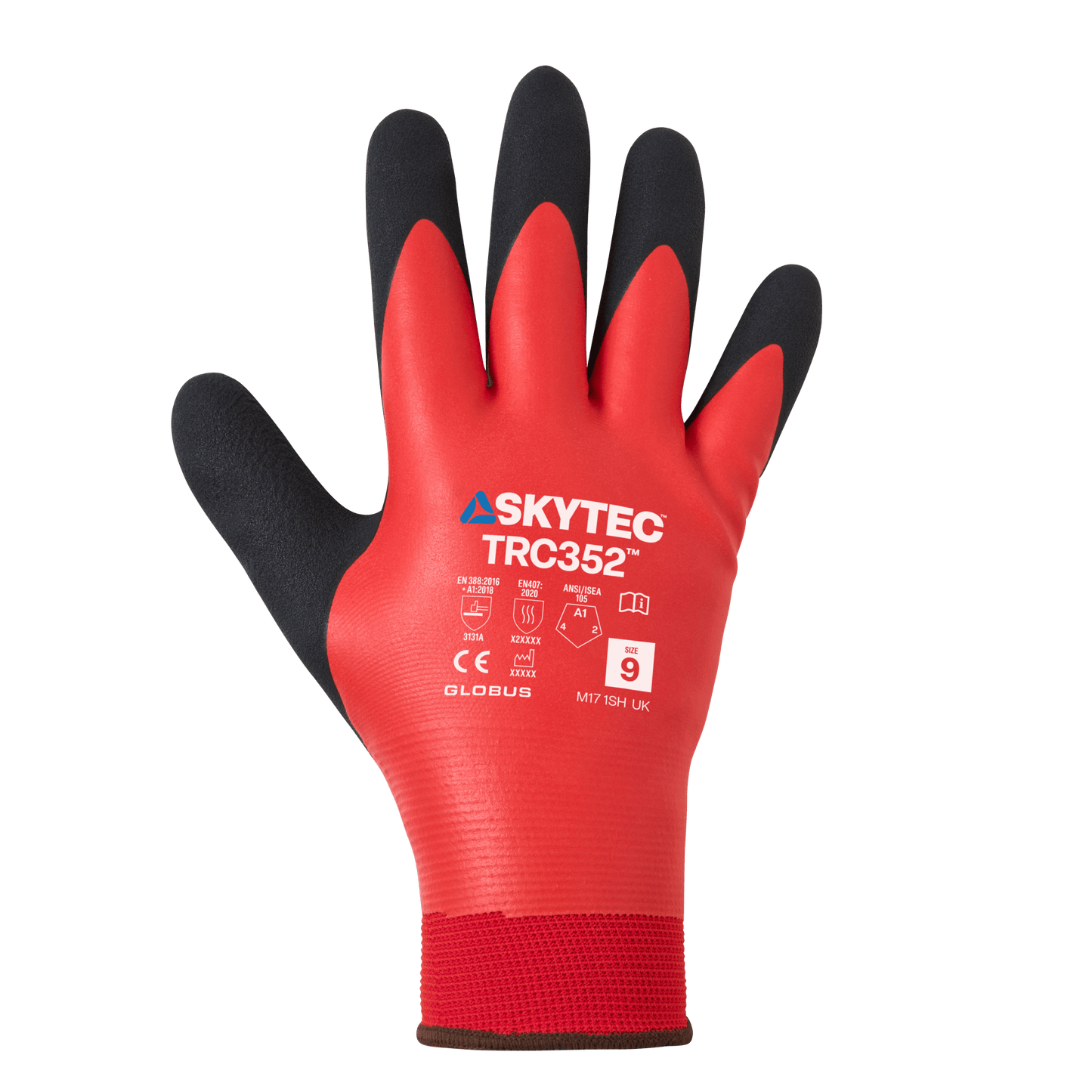 SKYTEC TRC352 Tricolore Low Cut Protection Fully Coated Water Repellent Thermal Grip Glove - Mstore