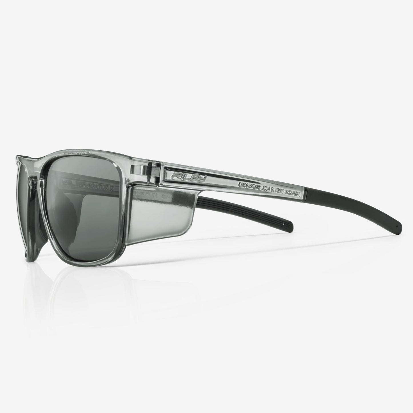 RILEY Navigator X Smoked Frame Safety Sunglasses with Grey Lens - Mstore - Eye Protection - 5061045252361