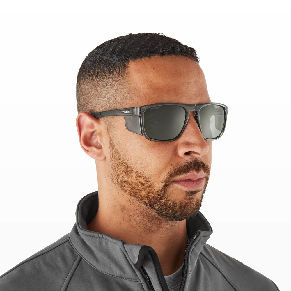 
                  
                    RILEY Navigator X Smoked Frame Safety Sunglasses with Grey Lens - Mstore - Eye Protection - 5061045252361
                  
                