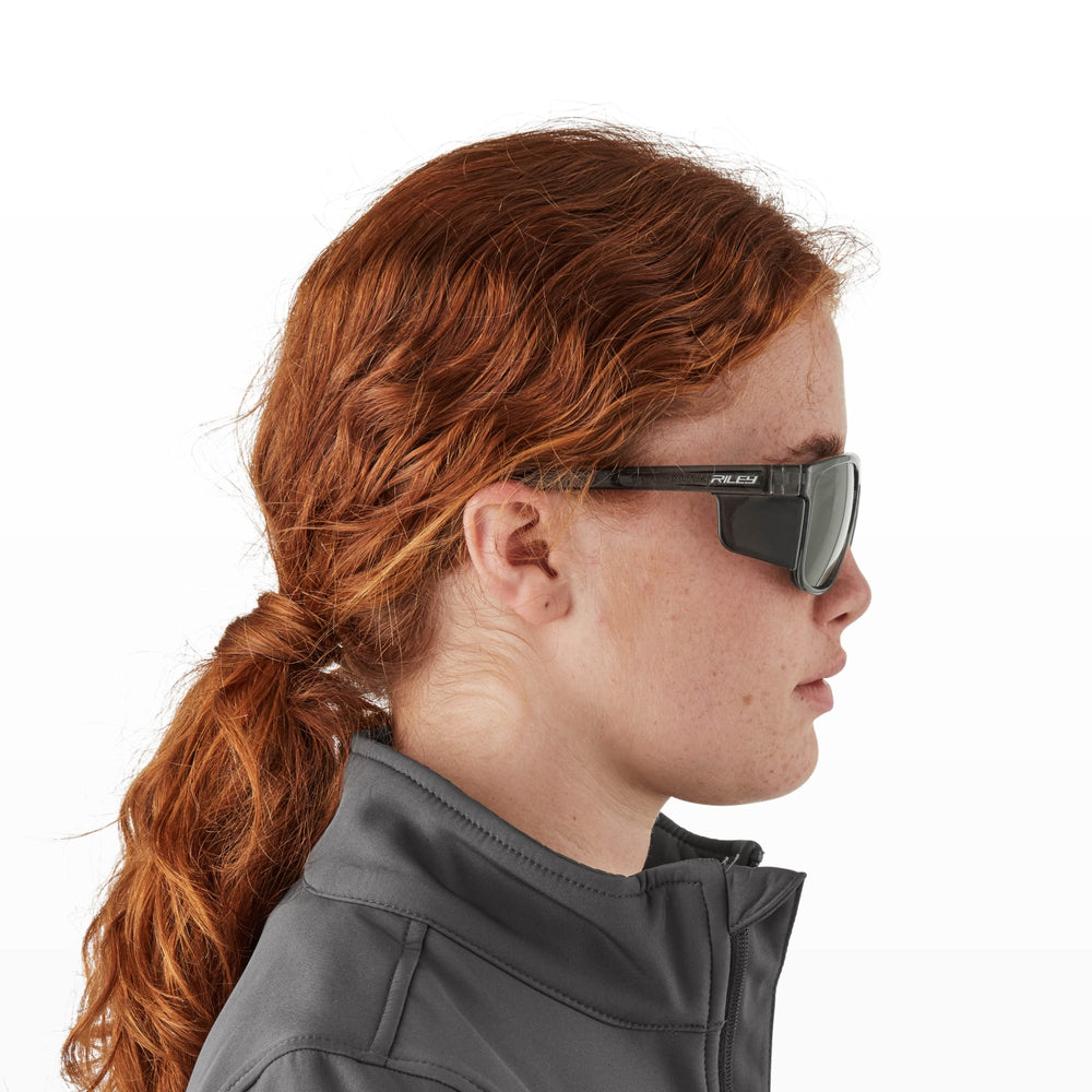 Navigator Frame Riley RILEY Navigator X Smoked Frame Wayfarer Safety Sunglasses with Grey Lens