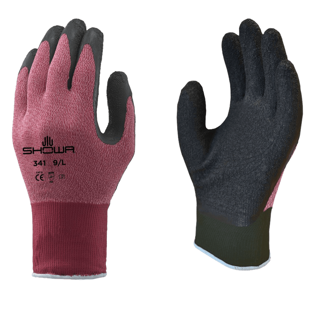 SHOWA 341 Advanced Grip Gardening Work Gloves in Pink - Mstore