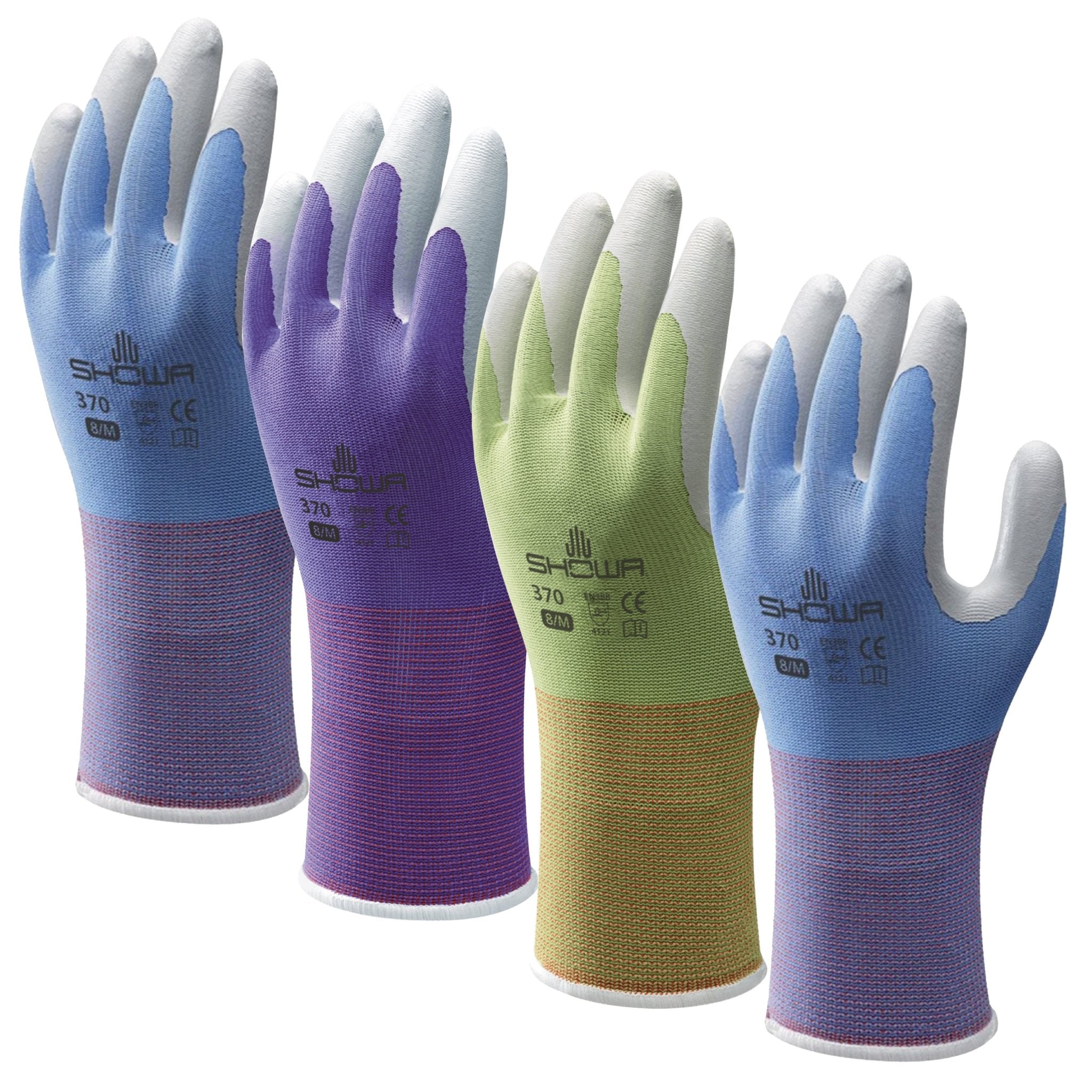 SHOWA 370 Lightweight Gardening Multi Purpose Grip Safety Gloves (PACK